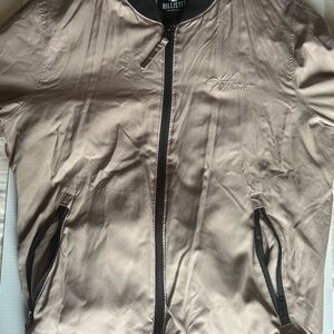 Hollister Light Brown Zip-Up Jacket